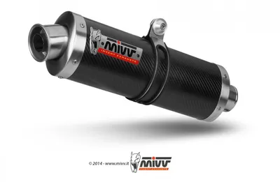 Obrázek produktu pro Mivv SPORT tlumič OVAL SLIP-ON Carbon pro SUZUKI GSF 600 BANDIT BJ 1995 > 2004