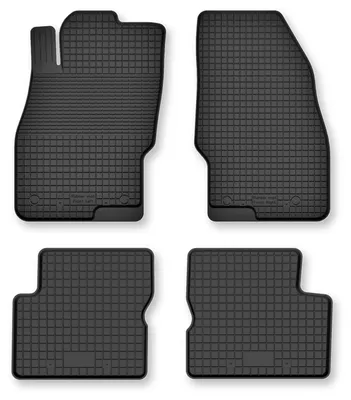 Image de Tapis de sol en caoutchouc pour Fiat Punto 12' 2012-2018 (hayon) – 4 pièces, noirs, semi-universel, adapté