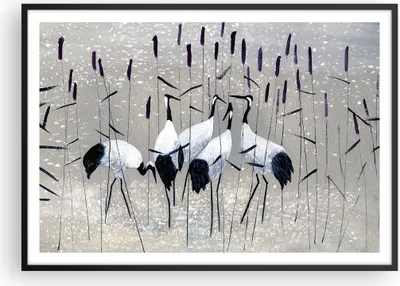 Produktbild von Gerahmtes Poster - Schwarzer Rahmen - Vogel Natur Wasser - 100x70 cm - Wand Bild - Wanddeko - Wandbilder - Kunstposter - Wandposter - Bilderrahmen - Bilder - Kunstdruck - Wandbild - P2BAA100x70-3687