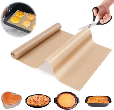 Zdjęcie produktu dla Rola papieru do pieczenia, wielokrotnego użytku, 30 cm x 2,5 m, silikonowa mata do kuchni