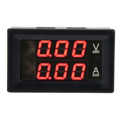 Image de Voltmètre,Ammeter,Voltmètre DC,Panneau LED Voltmètre,Panneau LED Ammeter