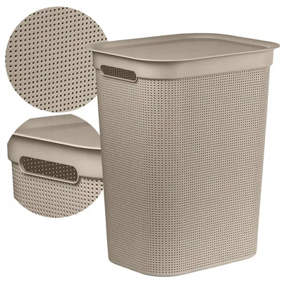 Produktbild von Rotho BRISEN 50l Wäschekorb mit Deckel und Belüftung