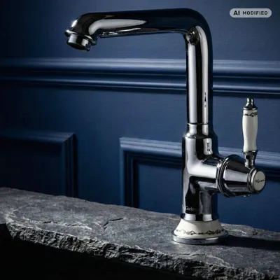 Produktbild von PaulGurkes Waschtischarmatur Retro Küchenarmatur Nostalgie Wasserhahn Vintage