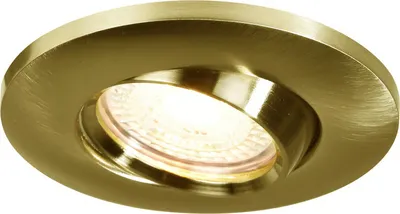 Obrázek produktu pro Stmívatelná výklopná LED bodovka NORDLUX Umberto IP44, Varianta: Ø 96 x 80 mm, GU10, mosaz