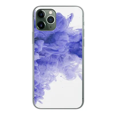 Produktbild von MuchoWow® Handyhülle Schutzhülle Hülle für iPhone 11 Pro Tinte - Lila - Abstrakt Silikon Softcase Handy Hülle - Handy