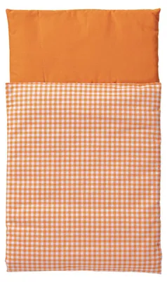Produktbild von Van Dijk Toys Bettdecke - Orange und weiß kariert