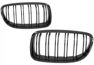 Imagen del producto de Rejilla del radiador para BMW E90 E91 LCI (restyling) 08-11, diseño de doble barra, estilo M, color .
