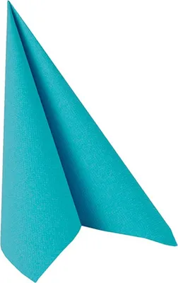 Produktbild von PAPSTAR Servietten 1/4-Falz, 40x40 cm türkis, "ROYAL Collection" | Folie (20 Stück)