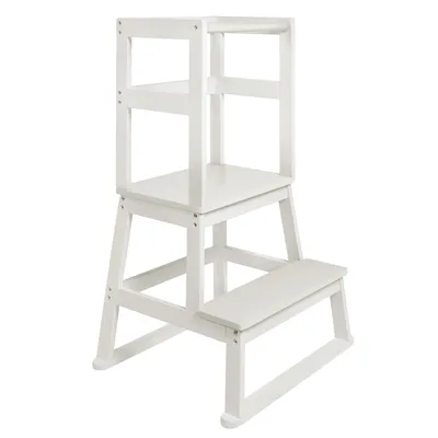 Image de BOMI® Tour d’apprentissage pour bébé et tout-petits – Marchepied enfant en bois – Tabouret enfant pour cuisine et salle de bain – Meuble Montessori