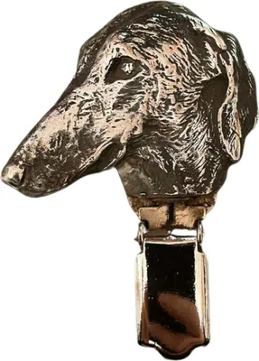 Produktbild von Azawakh I - Brosche mit Clip, Startnummernhalter, versilberte Anstecknadel für Hundeausstellungen der Marke Art-Dog