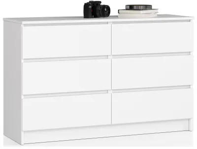 Obrázok produktu pre Komoda 120 cm so 6 zásuvkami, príborník, skriňa, výška 77 cm, hĺbka 40 cm