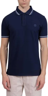 Image de TIMBERLAND - Polo slim pour homme avec passepoil contrasté  - Taille XXL