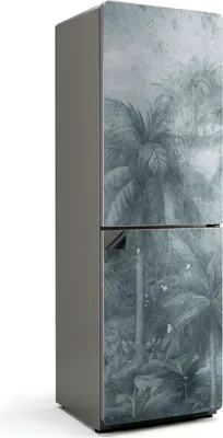Obrázok produktu pre Tropická krajina s palmami - Magnetický kryt chladničky - Dekoratívna magnetická fólia do kuchyne - Magnetický dekor na chladničku - Samolepiaca magnetická tabuľa - Magnetická fólia na dvere chladničky - 60x190 cm