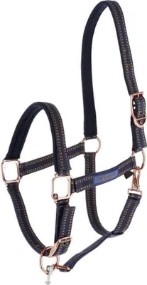 Immagine prodotto di Cavezza per cavalli Covalliero con spilla per pony Goleygo- blu/caramello