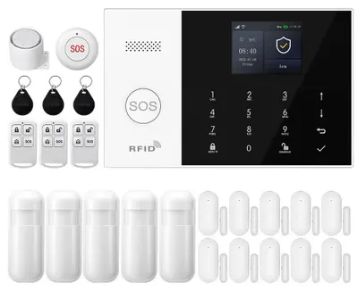 Immagine prodotto di Sistema di allarme, connettività wireless, monitoraggio remoto, kit 4G WiFi