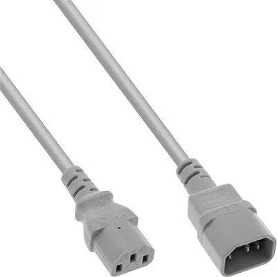Obrázok produktu pre InLine 16504A, 1,5 m, C13 zviazané, C14 zviazané, H05VV-F, 250 V