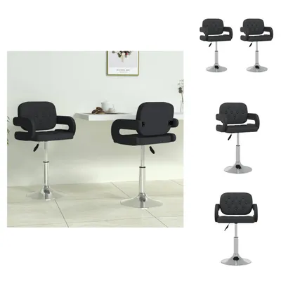 Imagen del producto de vidaXL: 2 sillas de comedor giratorias, color , tapizadas en cuero sintético - Sillas de comedor