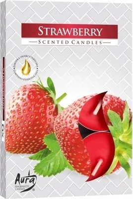 Zdjęcie produktu dla Aura, Podgrzewacze zapachowe, truskawka, 6 sztuk