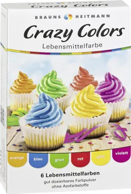 Produktbild von Heitmann Lebensmittel- Farbe Crazy Colors 6x4g