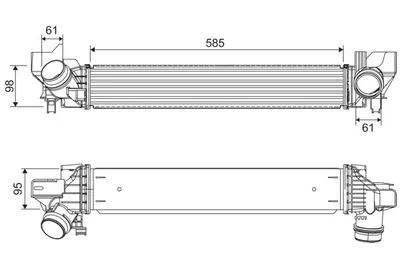Produktbild von VALEO 818318 Ladeluftkühler LLK für BMW 1 Schrägheck (F40) Turbo Intercooler
