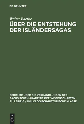 Produktbild von Über die Entstehung der Isländersagas