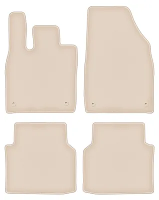 Immagine prodotto di Tappetini in velluto PREMIUM beige compatibili con VW ID.5 (2022-, SUV) – con fissaggi – su misura
