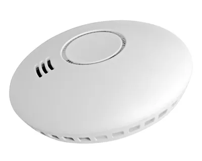 Obrázek produktu pro Bezdrátový detektor kouře 001043 CC-80 s integrovaným detektorem tepla bílý