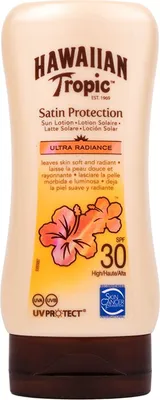 Produktbild von Hawaiian Tropic SATIN PROTECTION SONNENSCHUTZ LOTION LSF 30 180ML, Sonnenschutzlotion, Körper, Flasche, Feuchtigkeitsspendend, Schutz, Jeder Hauttyp, 180 ml