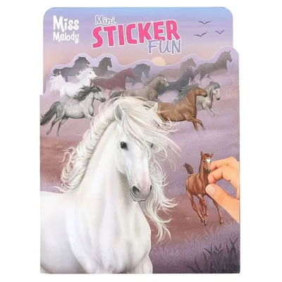 Produktbild von Depesche 12465 Miss Melody Mini Sticker Fun - Stickerbuch mit 12 Hintergrundseiten zum Selbstgestalten, inklusive 7 Bogen Aufkleber