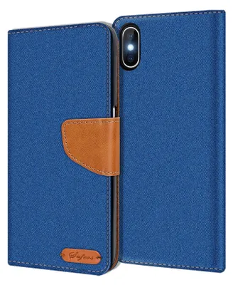 Obrázok produktu pre Puzdro na mobilný telefón Apple iPhone XS Max Puzdro Wallet Flip Case Ochranný kryt Fabric Cover