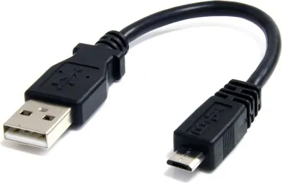 Zdjęcie produktu dla StarTech.com UUSBHAUB6IN, 0,1524 m, USB A, Micro-USB B, Męska/Męska, 0,48 Gbit/s, Czarny