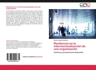 Produktbild von Resiliencia en la internacionalización de una organización