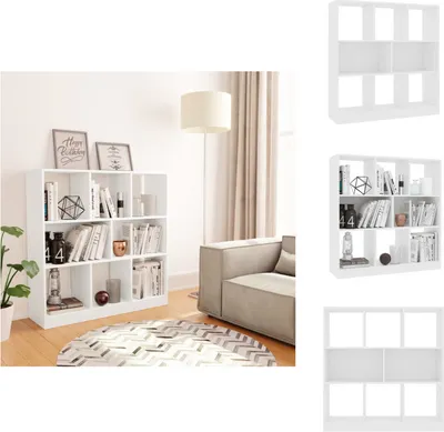 Produktbild von vidaXL Bücherregal Weiß 97,5×29,5×100 cm Holzwerkstoff -  Bücherregale & Bücherschränke