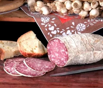 Produktbild von Soppressa aus reinem Schweinefleisch mit Knoblauch ca. 2,75 kg. - Bazza