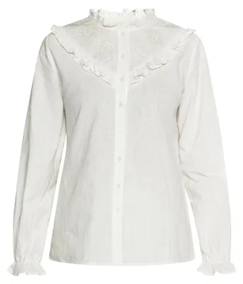 Image de Chemise à manches longues pour femmes SAPORTA - blanche, taille S
