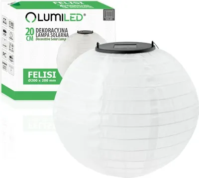 Produktbild von Solar Gartenlampe LED Hängelaterne Laterne ORIGAMI 20cm