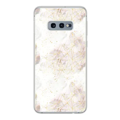 Produktbild von MuchoWow® Handyhülle Schutzhülle Hülle für Samsung Galaxy S10e Marmor - Geometrie - Gold Silikon Softcase Handy Hülle - Handy