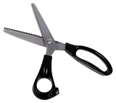 Produktbild von Zickzackschere für Hobbyschneider aus Edelstahl, schwarz