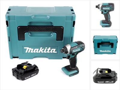 Produktbild von Makita DTD 152 Y1J 18V Li-Ion Akku Schlagschrauber im Makpac + 1x BL 1815 N 1,5 Ah Li-Ion Akku - ohne Ladegerät