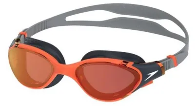 Immagine prodotto di Speedo - Occhialini da nuoto "Biofuse 2.0" con lenti specchiate, modello IG4350 (taglia unica), colore arancione
