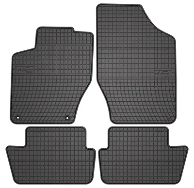 Produktbild von Gummi-Fußmatten für Peugeot 307 2001-2009 (Schrägheck/Kombi) – 4-tlg, Schwarz, passgenau – Wielganizator SolidPRO