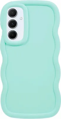 Productafbeelding van Beschermhoes voor Samsung Galaxy S24 FE - Achterkant Phonesta Wavy, siliconen - Mintgroen