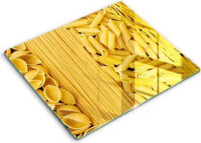 Zdjęcie produktu dla Deska kuchenna – 60 cm x 52 cm - Szklana deska do krojenia - Szkło hartowane – Antypoślizgowa - Makaron