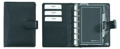 Produktbild von Systemplaner T7 A7 Nappaleder ohne Kalendarium schwarz