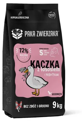 Productafbeelding van Hondenvoer Paka Zwierzaka Seventh Heaven, eend met zalm, 9 kg