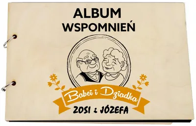 Produktbild von Propaganda Holzalbum mit Farbdruck für Oma & Opa