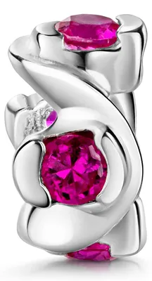 Produktbild von MATERIA by Matthias Wagner Zirkonia Bead Anhänger pink 925 Sterling Silber 751