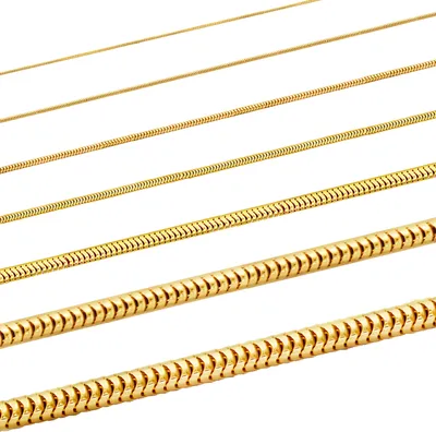 Produktbild von Goldkette Schlangenkette Länge 42cm - Breite 0,9mm - 333-8 Karat Gold