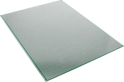Produktbild von Doppelseitige PCB Leiterplatte (grün) - 30 x 40 cm Rastermaß 2.54 mm