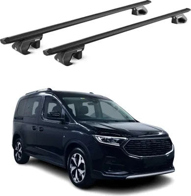 Produktbild von Dachträger für Ford Connect Tourneo 2022-2025 5 tür 90kg Alu Schwarz 2x ABE